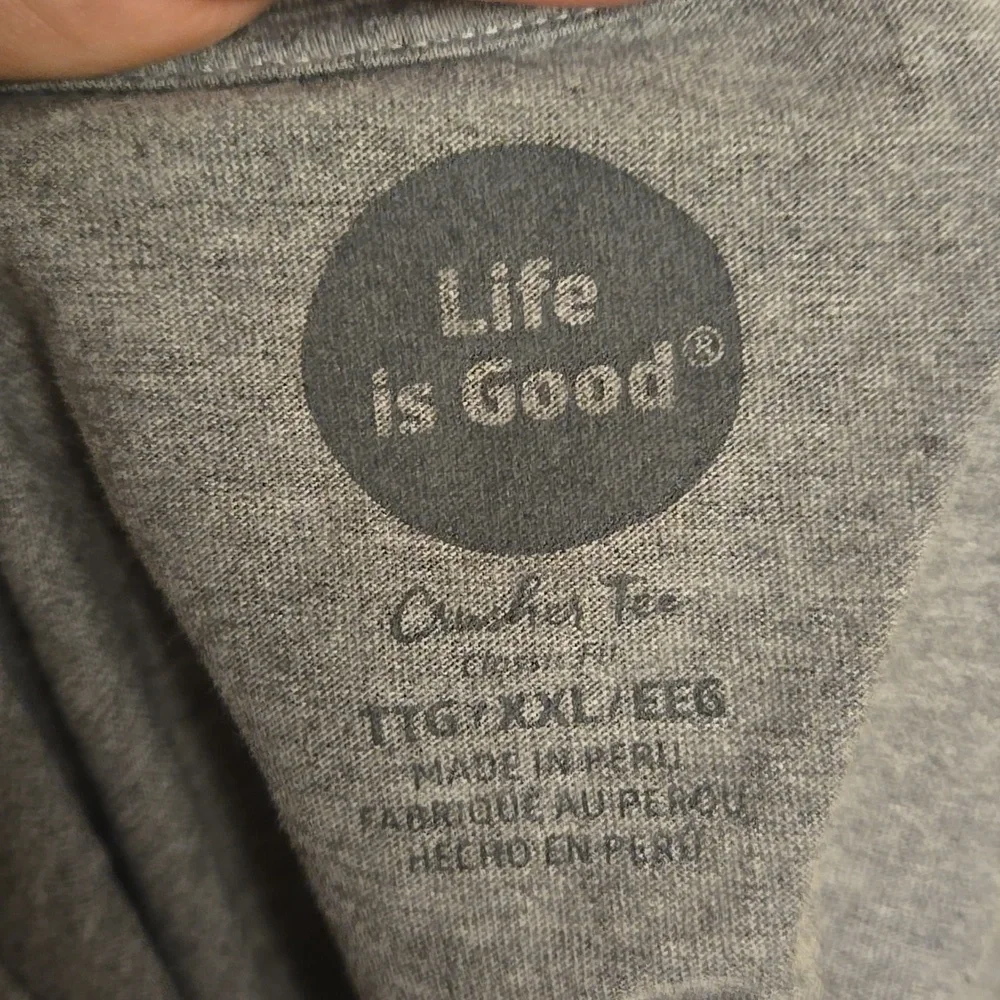 Life is Good Social Network Gray Crusher Tee - Picture 6 of 6